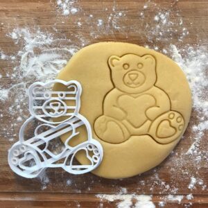 Black Bear with Heart Cookie Cutter cookie Teddy Bear Biscuit Cutter for Baking Cookies Fondant Clay Craft Tool Animal Lover Gift DIY Wedding Favor Gift for Mom India