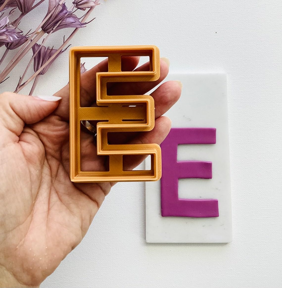 Alphabet Letter E Cookie Cutter for Fondant Polymer Clay Crafts Large Capital E Clay Cutter for Biscuit Dough Personalized Cookies Cake Decorating Tools Educational Baking Supplies - Image 4