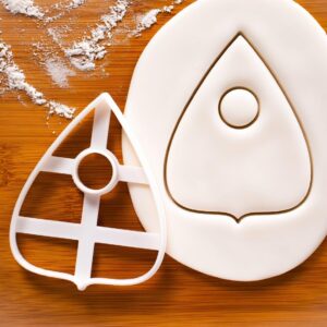 Plain Planchette Design 1 Cookie Cutter Mediums Spirit Board Users, Ideal Gift for Paranormal Enthusiasts, Ouija Board Baking Accessory, Durable Cookie Material Made in India (ONLY Design 1)
