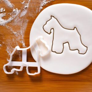 Schnauzer Cookie Cutter Short Tail Biscuit Fondant Clay Cheese Mold for Dog Lovers Veterinary Gifts Adoption Drives Animal Rescue Pet Treats Baking Crafting Veterinary Professionals