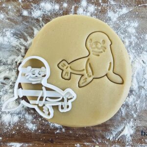 Black Seal Cookie Cutter Sea Lion Biscuit Cutter Nautical Arctic Ocean River Animal Cookie Stamp Clay Fondant Pastry Dough Cutter Baker Gifts Baking Tool