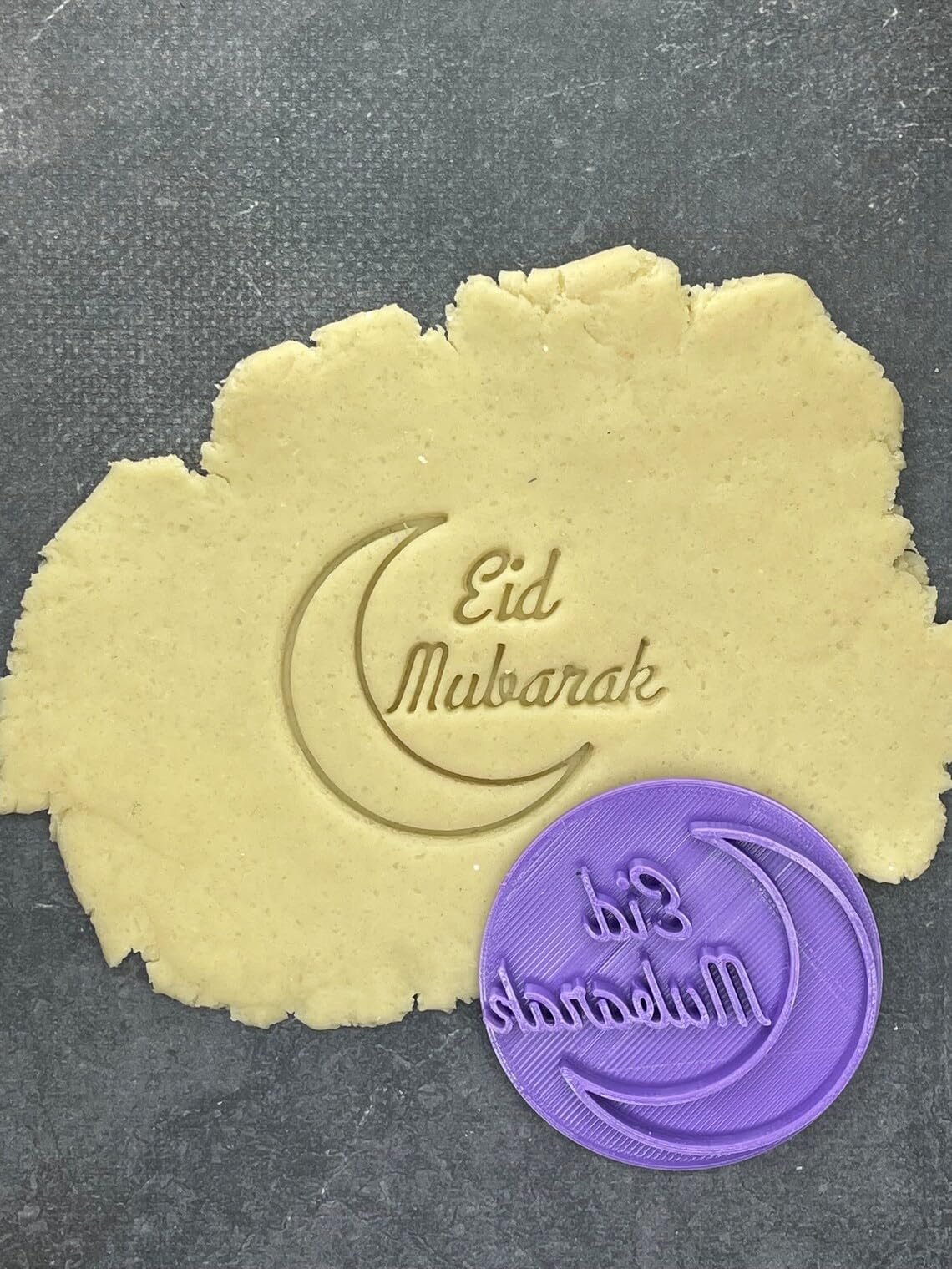 Eid Mubarak Moon Cookie Cutter Shape for Making Homemade Shortbread Cookies Pastry Sugar Paste Fondant Cake Decorations Perfect for Ramadan Eid Celebrations Islamic Festive Baking - Image 2