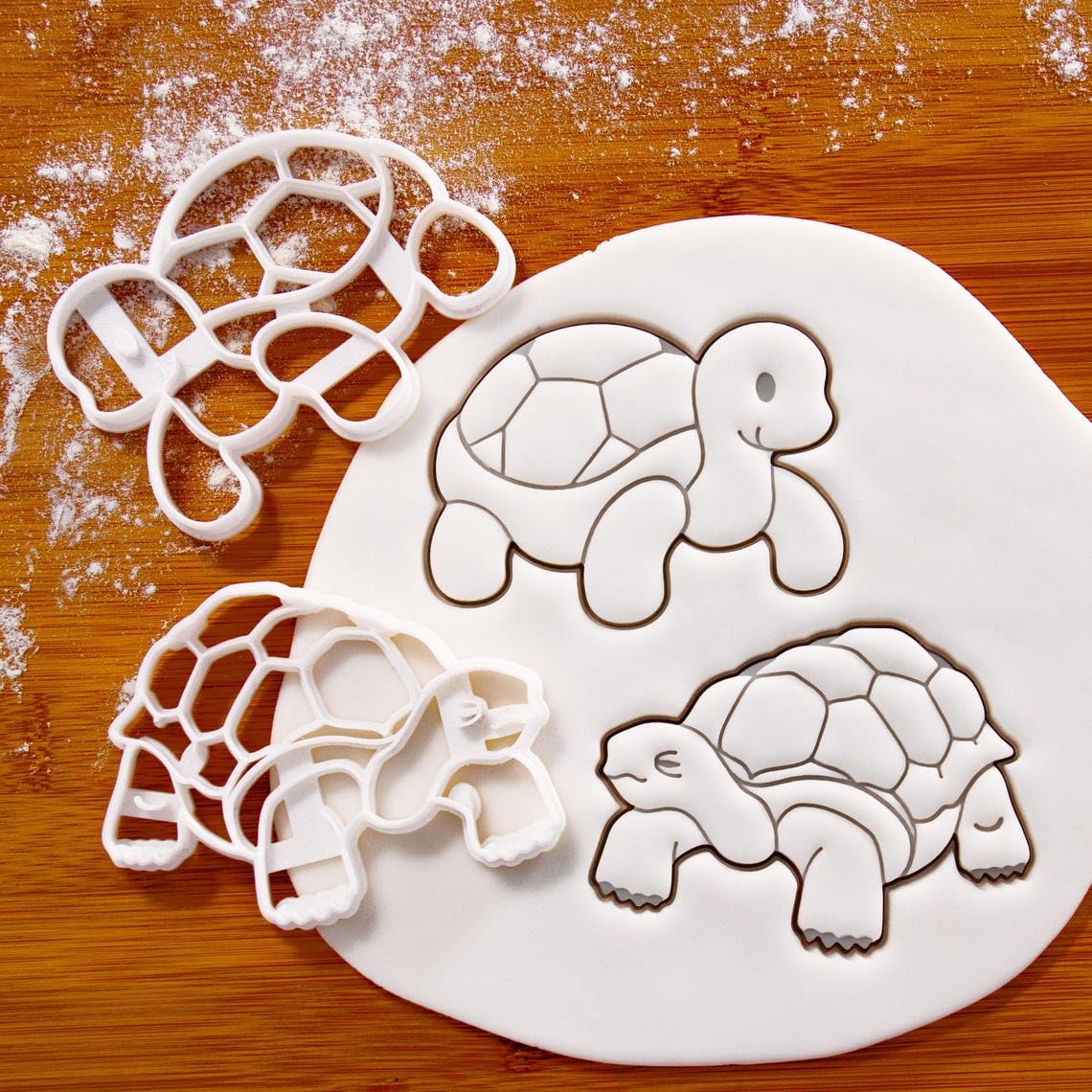 Cute Tortoise cookie cutter shaped like turtle biscuit fondant clay baking ideal animal-themed birthday parties kids celebrations wildlife lovers nature-inspired edible (ONLY CUTE TORTOISE) - Image 4