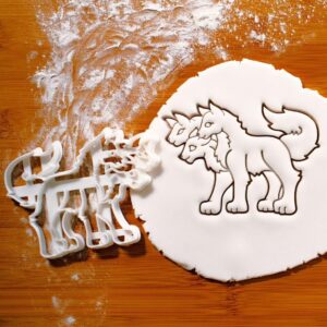 Cerberus Cookie Cookie Cutter for Biscuits Three-Headed Dog Ancient Greek Mythology Design Hound of Hades Underworld Guard Monster Dog Shape Perfect for Mythology Fans and Themed