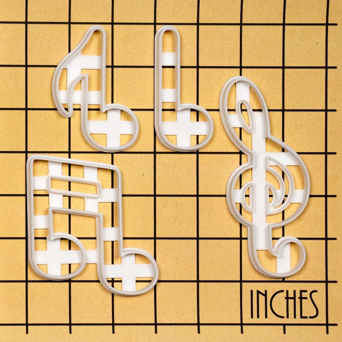 3 Musical Notes Cookie Cutters for Concert Music Lover Biscuit Cutters Treble Clef Crotchet Quarter Note Quaver Eighth Note Semiquaver Musician Gift Baking Tools (ONLY 3 MUSICAL NOTES) - Image 3