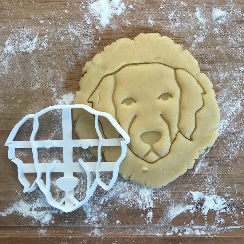 Black Golden Retriever Face Cookie Cutter cookie Dog Shape Baking Tool For Dog Biscuit Cookies Fondant Clay Crafts Golden Retriever Lover Gift For Mom Dog Party Favor - Image 2