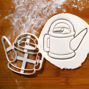 Watering Can Cookie Cutter Biscuit Baking Featuring Gardening Planting Horticulture Botany Theme Ideal Nature Lovers Garden Parties Spring Events Outdoor Celebration Treats (ONLY WATERING CAN)