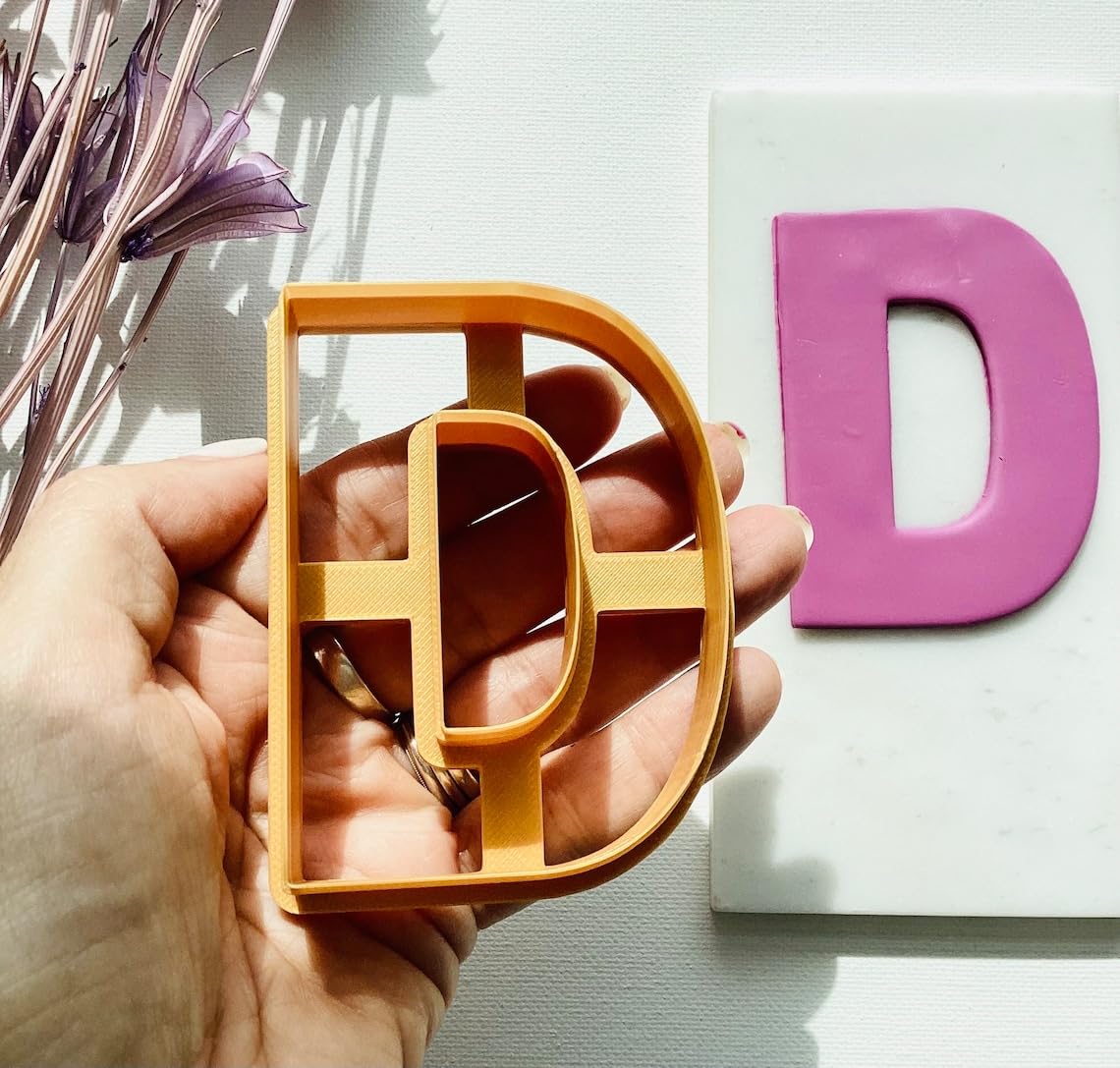 Alphabet Letter D Cookie Cutter for Fondant Polymer Clay Crafts Large Capital D Clay Cutter for Biscuit Dough Personalized Cookies Cake Decorating Tools Educational Baking Supplies - Image 4