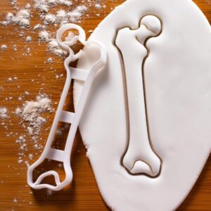 Femur Cookie Cookie Cutter for Anatomy Study Featuring Detailed Human Thigh Bone Shape Ideal Medical Students Pelvic Os Coxa Innominate Coxal Skeleton Fracture Education Baking (ONLY Femur)