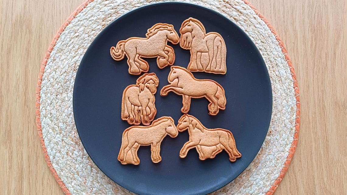 Exmoor pony cookie cutter set for baking horse shaped cookies fondant cake toppers equestrian themed party treats kids baking activities animal lover crafts and pony celebration - Image 6