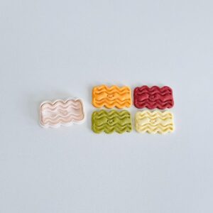 Black Bacon Cookie Cutter cookie Breakfast Food Cookie Cutter Stamp Set Smiley Bacon Slice Cookie Cutter Fondant Molds for Cookies Pastries Cupcakes Biscuits Dessert Baking Tool