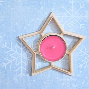 Star Cookie Cutter for Tea Candle Baking Star Shape Biscuit Pastry Fondant Sugar Paste Cutters for Decorating Cookies Candle Holders Kitchen Baking Tools Party Favors DIY Kitchenware