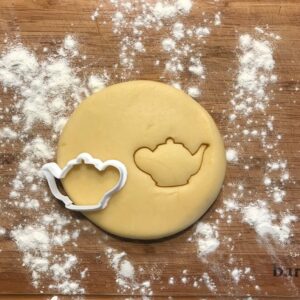 Black Teapot Cookie Cutter for Tea Party Cookies Polymer Clay Fondant Cutter Jewelry and Earring Craft DIY Mini Cookies Tea Party Favor Baking and Craft Tool