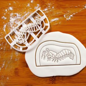 Mantis Shrimp Burrow Cookie Cutter for Baking Marine Life Ocean Theme Treats Fun Biscuits for Nautical Birthday Party Aquatic Classroom Activities Underwater Animal Lovers Ocean (ONLY BURROW)