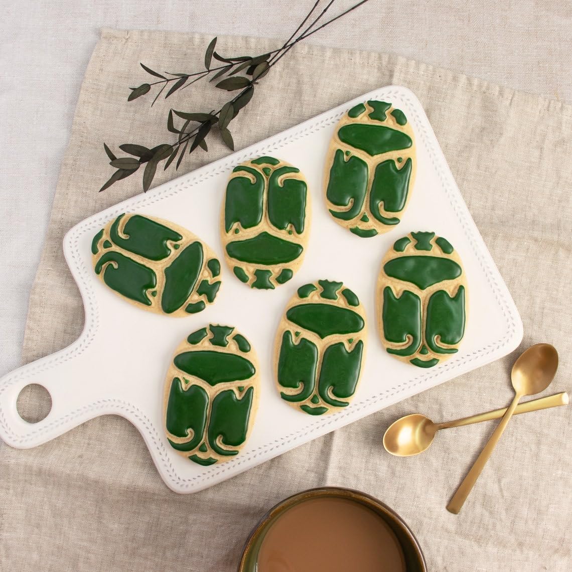 Scarab Cookie Cutter Ancient Egyptian Symbol of Protection Rebirth and Power Baking Tool History Enthusiasts Mythology Inspired Biscuit and Craft Cutter Egypt Culture Decoration (ONLY SCARAB) - Image 2