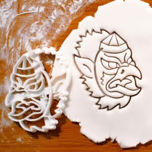 Karasu Mask Cookie Cutter Biscuit Fondant Clay Baking Japanese Folklore Shinto Spirit Supernatural Demon Edo Mythology Crow Tengu Mask Cultural Festival Craft Decoration Tool (ONLY KARASU MASK