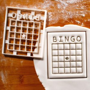 Bingo Card Cookie Cutter Cookie for Game Nights Birthday Party and Event Baking by Bake Ideal for Fun Themed Biscuit Cutters and Creative Cookie Decorations in India