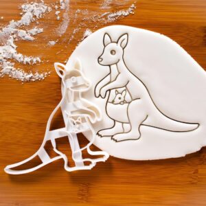 Kangaroo Cookie Cookie Cutter for Kangaroos, Wombats, and Koalas Shaped Biscuits Fondant Clay Cutter Endangered Australian Marsupials Animal-Themed Baking and Crafting Unique (ONLY Kangaroo)