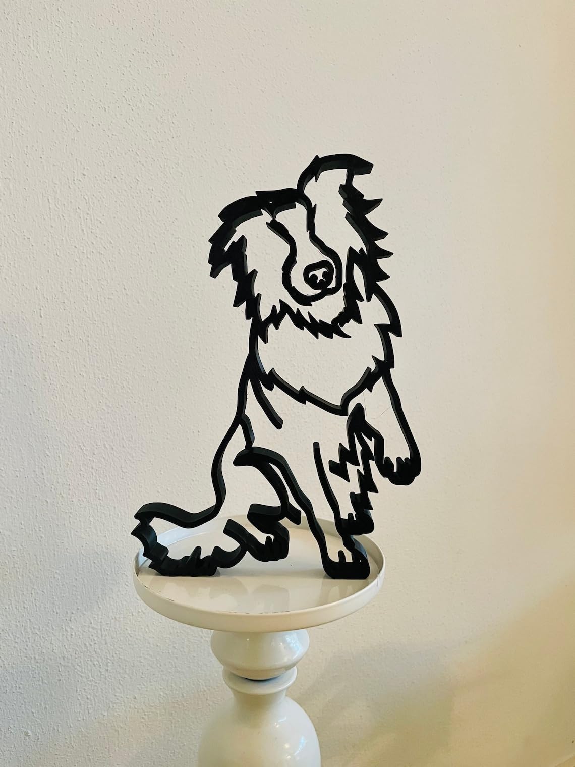 Australian Shepherd Dog Breed Statue Figure: Minimalist Tabletop Art, Home Decor, Pet Lover Gift, and Shelf Sitter - Image 4