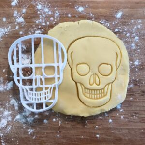 Human Skull Cookie Cutter Black | Halloween Cookie Cutter | Fondant Clay Cutter | Archaeology and History Gift | DIY Wedding Favors | Halloween Decor | Gift for Mom | Skull Cookies