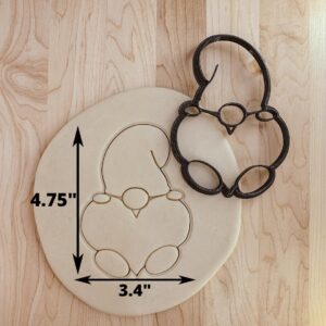 Gnome with Heart Valentine Cookie Cutter Plaque Cookie for Fondant, Clay, Dough, Valentines Day Gift, Cute Gnome with Heart Shape Cutter, Romantic Plaque Design Made in India
