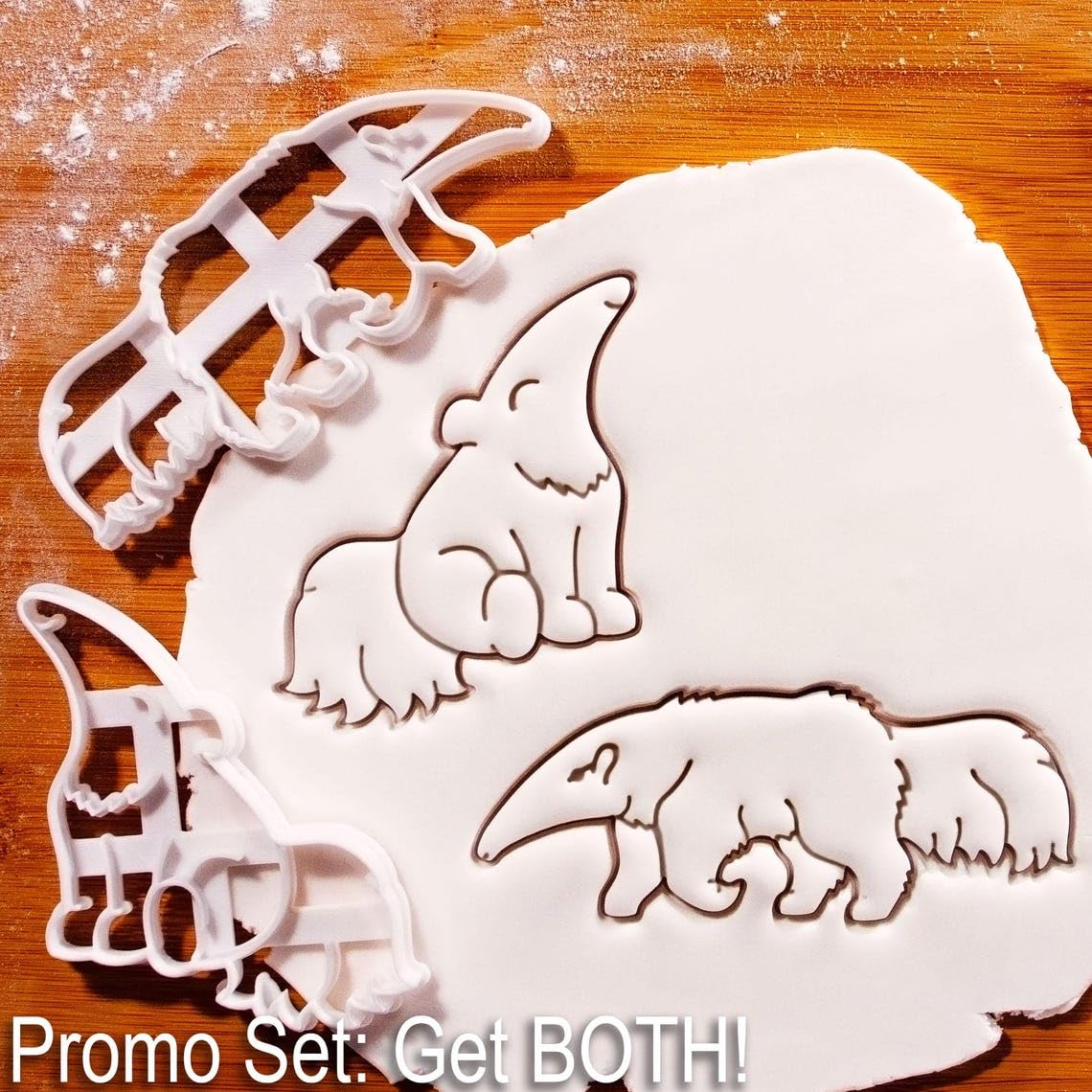 Cute Anteater Cookie Cutter for South American Wildlife Themed Baking, Rainforest Animal Shapes, Unique Gifts for Animal Lovers Educational Activities, and Nature Inspired (ONLY CUTE ANTEATER) - Image 2