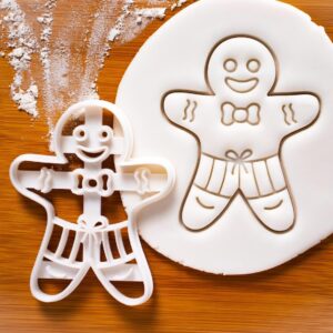 Summer Shorts Gingerbread Man Cookie Cutter for Beach Picnic Party Baking Caribbean Vacation Themed Biscuits Backyard Surf Nautical Holiday Festival Food Decoration Craft Tool (ONLY ONE)
