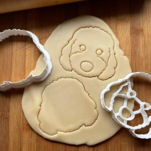 Set of 2 Mini Sheepadoodle Dog Cookie Cutters Suitable Size, Choose Standard or Dishwasher Safe Made in India, Cookie Material