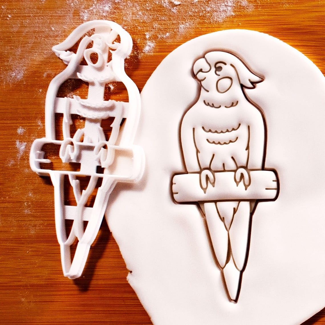 Cockatiel on Perch Cookie Cookie Cutter for Bird Lovers Wildlife Conservation Events Garden Party Treats Avian Biscuit Cutter Perfect Detailed Bird Shaped Cookies (ONLY Cockatiel ON Perch)