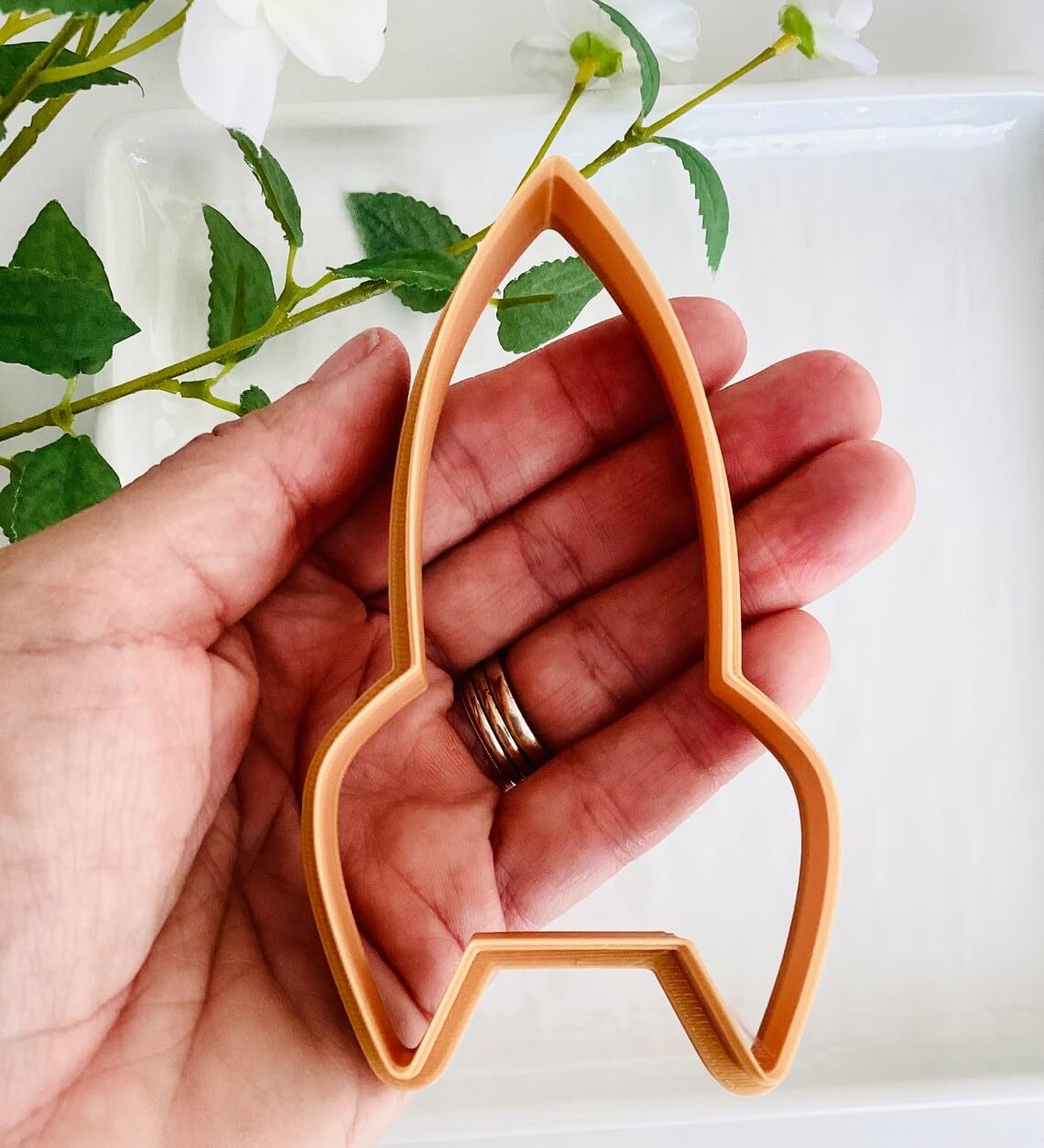 Spaceship Cookie Cutter for Rocket Themed Baking and Outer Space Crafts Large Rocket Ship Polymer Clay Cutter for Fondant Decoration DIY Cookies Clay Projects and Kids Party Favors - Image 4