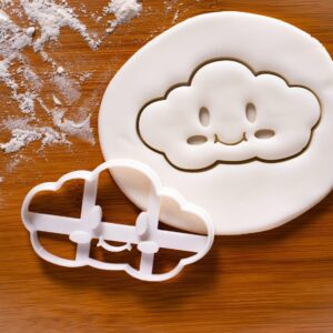 Kawaii Cloud Cookie Cutter Bake Biscuit Mold Little Fluffy Clouds Sky Theme Baking Tool for Kids Birthday Parties Creative Crafting and Fun Baking Activities (ONLY KAWAIL CLOUD)