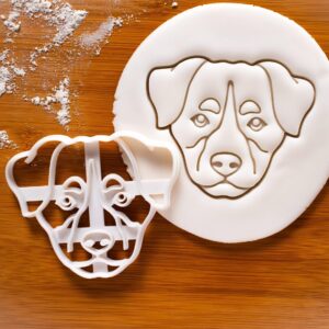 Appenzeller Sennenhunde Face Cookie Cutter for Dog Treats Pet Adoption Baking Mountain Dog Breed Swiss Alps Theme Party Animal Biscuit Mold Veterinary Gift for Dog Lovers Events (ONLY FACE)