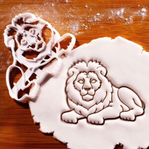 Lion Body Cookie Cutter Cookie for Safari Wildlife Themed Baking and Cake Decoration Tool Designed Perfect for Animal Shaped Cookies and Creative Baking Projects in India (ONLY Body)