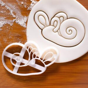 Anatomical Human Outer Ear Cookie Cookie Cutter Featuring Auricle Auricula Pinna Pinnae Biscuit Cutter Ideal for Medical Students, Anatomy Enthusiasts, Educational Baking(ONLY Outer Ear)