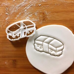 Tamago Sushi Cookie Cutter Nigiri Shaped Biscuit Cutter Japanese Cuisine Baking Rice Egg Sushi Sashimi Nigirizushi Sumeshi Shari Seafood Inspired Bento Lunchbox Snack Decor (ONLY TAMAGO SUSHI)