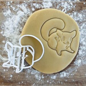 Black Sugar Glider Cookie Cutter Possum Biscuit Cutter Rodent Mouse Mice Rat Cookie Stamp Kids Party Ideas Flying Squirrel Gift Present Fondant Pastry Tool