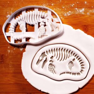 Mosasaurus Fossil Cookie Cutter Dinosaur Themed Baking Prehistoric Party Fossil Lover Biscuit Cutter Unique Ancient Marine Reptile Fossil Design Perfect Educational (ONLY MOSASAURUS FOSSIL)