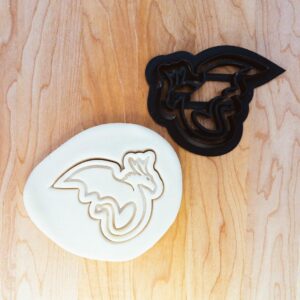 Dragon Cookie Cutter Cookie for Fondant, Clay, Dough DND RPG Fantasy Game Design, TTRPG Dragon Themed Cookies, Fantasy Party Treats Made in India