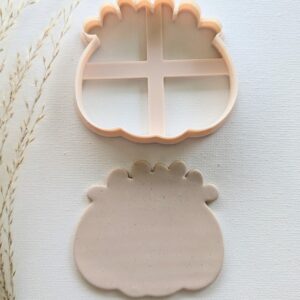 Pumpkin with Flower Top Cookie Cutter Fall Themed Clay Cutter for Polymer Clay Crafts Large Fondant Cutter for Autumn Baking DIY Thanksgiving Decorations and Seasonal Gift Projects