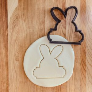 Bunny Rabbit Ears Plaque Cookie Fondant Clay Cutter India Cookie Easter Bunny Ears Shape for Decorative Plaques, Holiday Baking, Cake Decorating, Baby Showers, Spring Parties,