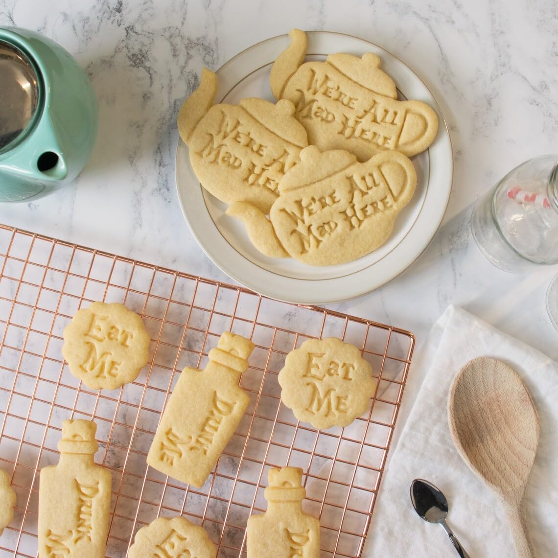 Drink Me Cookie Cutter Alice in Wonderland Themed Tea Party Baking Fantasy Storybook Dessert Biscuits Mad Hatter Party Decor Magical Curiosity Inspired Edible Treat Craft Tool (ONLY DRINK ME) - Image 3