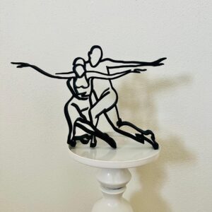Tango Couple: BioCookie Dance Art Object for Desktops, Windowsills, Offices, and Bookshelves
