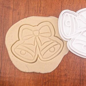 Christmas Bell Cookie Cutter Black Cookie Holiday Baking Mold for Festive Cookies Christmas Party Favors Winter Treats Holiday Decorations Cookie Decorating Tool for Home and Kitchen