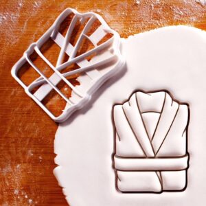 Folded Bathrobe Cookie Cutter Cookie Spa-Themed Biscuit Mold Relaxation Events Slumber Parties Wellness Celebrations DIY Fondant Clay Crafts Perfect Themed Baking Gifts (ONLY FOLDED BATHROBE)