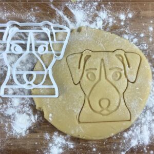 Black Russel Terrier Face Cookie Cutter, Dog Biscuit Fondant Clay Cutter, Jack Russel Terrier Gifts, Dog Lover Gift, Dog Party Favor, Gift for Mom, Dog Shaped Treats