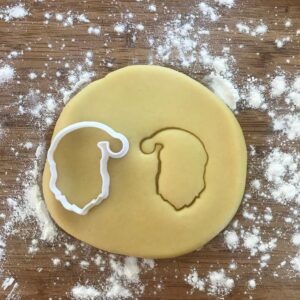 Black Santa Claus Cookie Cutter Christmas Mini Biscuit Cutter for Baking Fondant Dough Polymer Clay Jewelry Making Earring Cutter Winter Holiday Party Favor Craft Tool
