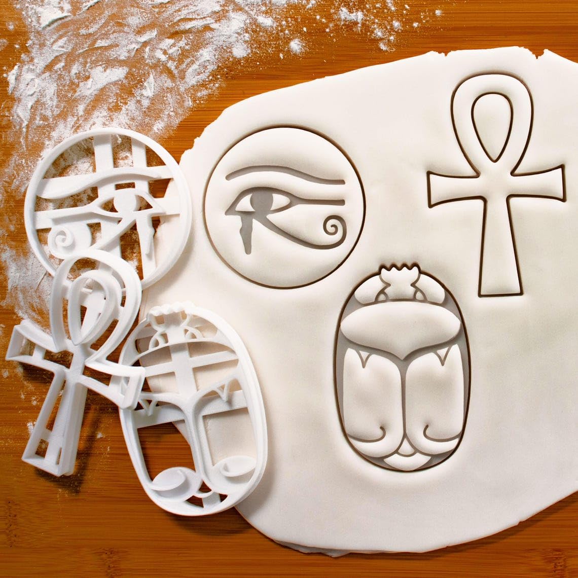 Scarab Cookie Cutter Ancient Egyptian Symbol of Protection Rebirth and Power Baking Tool History Enthusiasts Mythology Inspired Biscuit and Craft Cutter Egypt Culture Decoration (ONLY SCARAB) - Image 3
