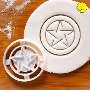 Pentagram star shape cookie baking biscuits fondant dough treats Wicca pagan themed parties five pointed star pentacle symbol ritual decoration spiritual baking accessory (ONLY PENTAGRAM)