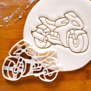 Motorbike Cookie Cutter for Motorcycle Themed Birthday Parties, Biker Club Events, Racing Treats, MotoGP Snacks, Rider Celebration Desserts, Track Day Baking, Adventure (ONLY MOTORBIKE)