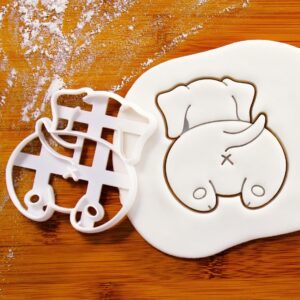 Doxie Booty Cookie Cutter Dachshund Butt Biscuit Mold for Dog Lovers Wiener Dog Teckel Dackel Bassotto Sosis Badger Pet Baking Decoration Gift for Dachshund Enthusiasts and Owners (ONLY BOOTY)